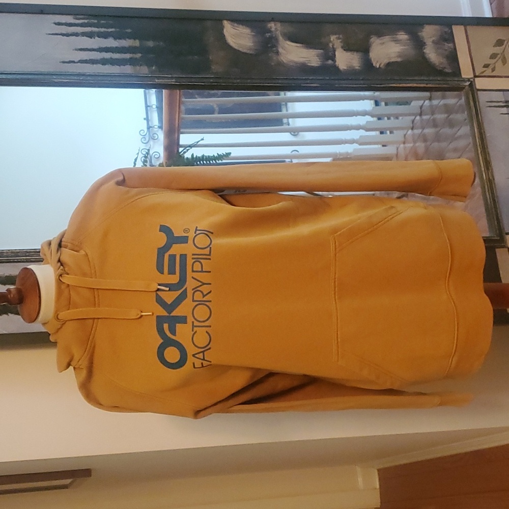 Oakley Factory Pilot mustard yellow hoodie with pockets